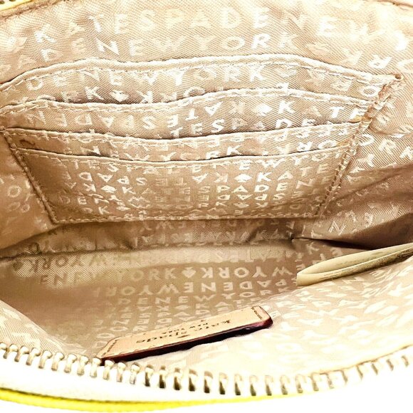 Kate Spade New York Women's Striped Multicolor Wristlet Trim Leather Logo Inside - Picture 10 of 11